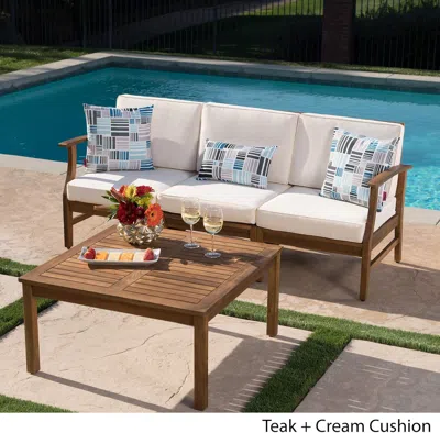 Streamdale Furniture Streamdale Perla 3 Seater Sofa And Table Set