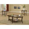 Streamdale Furniture Streamdale Perth 3-piece Espresso Oval Coffee Table With End Tables Set
