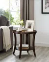 Streamdale Furniture Streamdale Perth Contemporary Oval Shelf End Table