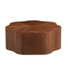Streamdale Furniture Streamdale Petal Coffee Table With Drawer - No Assembly Needed In Brown
