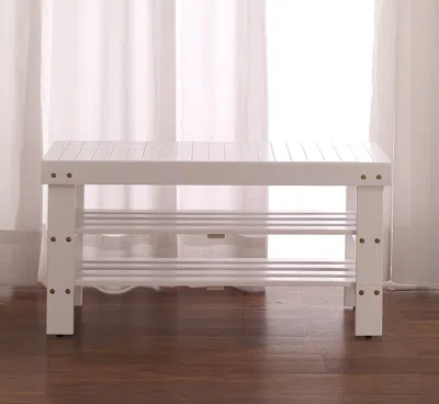 Streamdale Furniture Streamdale Pina Quality Solid Wood Shoe Bench