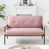 Streamdale Furniture Streamdale Pink 53-inch Sofa: Small Apartment Living