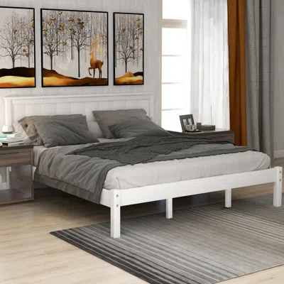 Streamdale Furniture Streamdale Platform Bed Frame With Headboard