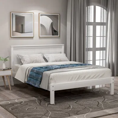 Streamdale Furniture Streamdale Platform Bed Frame With Headboard In Multi