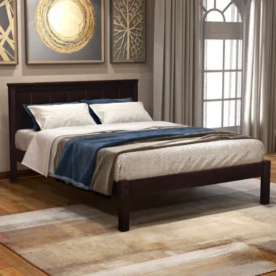 Streamdale Furniture Streamdale Platform Bed Frame With Headboard