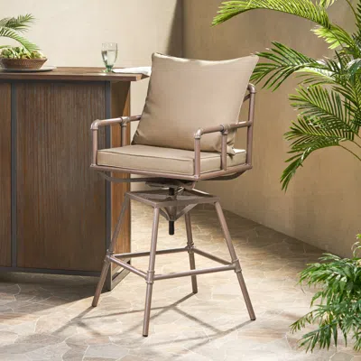 Streamdale Furniture Streamdale Plumber's Pipe Barstool W/cushions