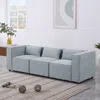 Streamdale Furniture Streamdale Plush Chenille Sofa With Customizable Seating, Sleeper Bed, And Ottoman