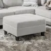 Streamdale Furniture Streamdale Plush Ottoman With Birch Legs For Comfort And Style