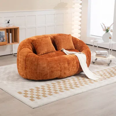 Streamdale Furniture Streamdale Plush Sofa Comfort, Support, Style In Orange