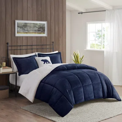 Streamdale Furniture Streamdale Plush To Sherpa Down Alternative Comforter Set