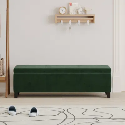 Streamdale Furniture Streamdale Plush Velvet Ottoman Comfort