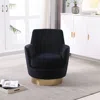 Streamdale Furniture Streamdale Plush Velvet Swivel Accent Chair