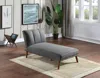 Streamdale Furniture Streamdale Polyfiber Adjustable Chaise Bed Living Room Solid Wood Legs Plush