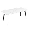 Streamdale Furniture Streamdale Porcelain Dining Table White 70"