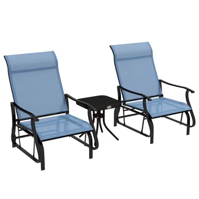 Streamdale Furniture Streamdale Porch Glider Set With Tea Table Comfort And Style For Any Occasion