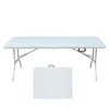 Streamdale Furniture Streamdale Portable Folding Table For Picnics And Parties In White