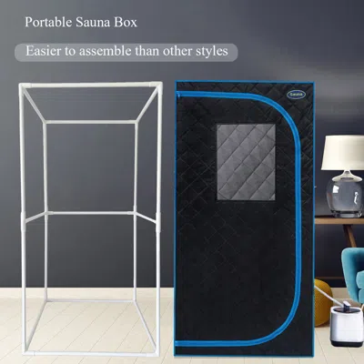 Streamdale Furniture Streamdale Portable Full-body Steam Sauna Tent With Remote, Chair, And Generator