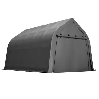 Streamdale Furniture Streamdale Portable Instant Garage 13x20 Ft, Enclosed Carport With Cover & Steel Frame, Roll-up Door