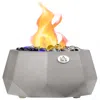 Streamdale Furniture Streamdale Portable Tabletop Fireplace For Indoor/outdoor, 0.1 Gal, Light Grey