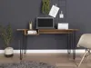 Streamdale Furniture Streamdale Posey 1-drawer Rectangle Writing Desk With Hairpin Legs Mahogany