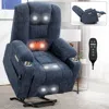 Streamdale Furniture Streamdale Power Lift Recliner With Massage, Heat, And Usb Ports