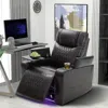 Streamdale Furniture Streamdale Power Motion Recliner With Usb Charging And Arm Storage