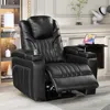 Streamdale Furniture Streamdale Power Recliner With Adjustable Headrest And Charging Options
