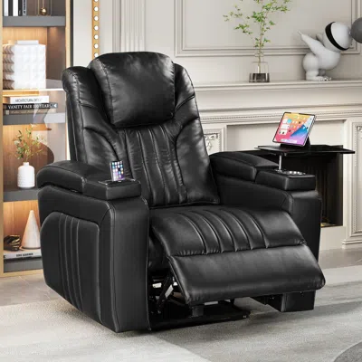 Streamdale Furniture Streamdale Power Recliner With Adjustable Headrest And Charging Options