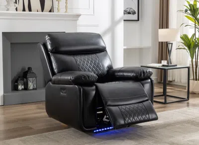 Streamdale Furniture Streamdale Power Recliner With Led Strip