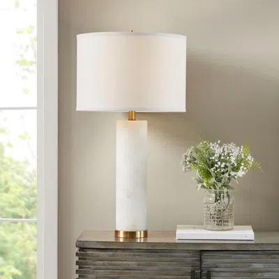 Streamdale Furniture Streamdale Prague Alabaster Table Lamp