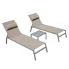 Streamdale Furniture Streamdale Premium Aluminum Lounge Chair Ultimate Comfort With 5 Reclining Positions