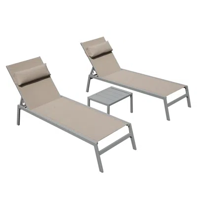 Streamdale Furniture Streamdale Premium Aluminum Lounge Chair Ultimate Comfort With 5 Reclining Positions