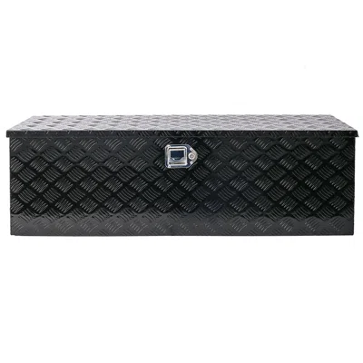 Streamdale Furniture Streamdale Premium Aluminum Tool Box For Trucks In Black