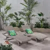 Streamdale Furniture Streamdale Premium Rattan Chaise Lounge Stylish Summertime Comfort