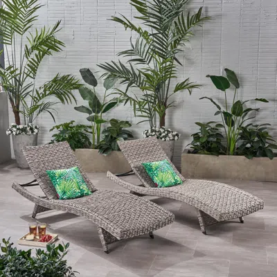 Streamdale Furniture Streamdale Premium Rattan Chaise Lounge Stylish Summertime Comfort