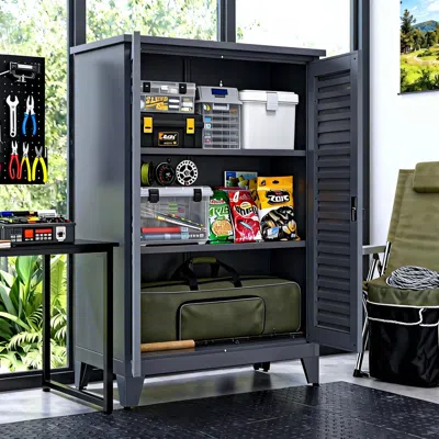 Streamdale Furniture Streamdale Premium Steel Tool Cabinet With Ample Storage & Versatile Use In Blue
