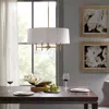 Streamdale Furniture Streamdale Presidio 5-light White Drum Shade Chandelier