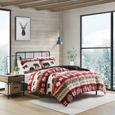 Streamdale Furniture Streamdale Print Sherpa Comforter Set