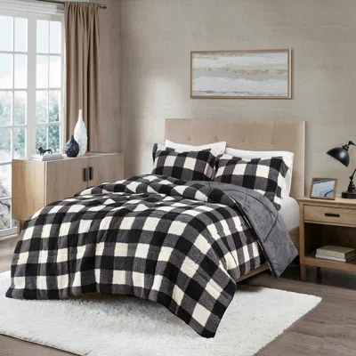 Streamdale Furniture Streamdale Print Sherpa Down Alternative Comforter Set