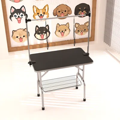 Streamdale Furniture Streamdale Professional Dog Grooming Table With Arm & Tray