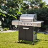 Streamdale Furniture Streamdale Propane 4-burner Gas Grill With Side Burner