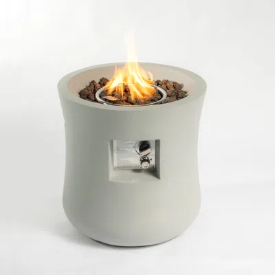 Streamdale Furniture Streamdale Propane Fire Pit Table, 20-inch, Round Base, Cover, Lava Rocks