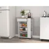 Streamdale Furniture Streamdale Prospect 5-shelf 1-drawer Kitchen Cart Wengue And Light Oak