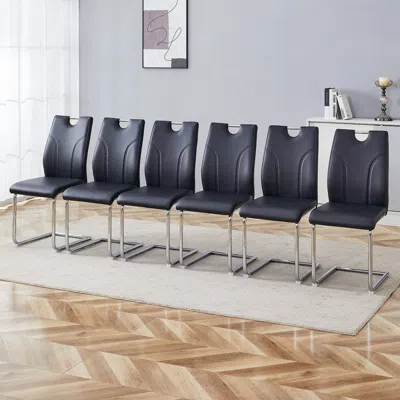Streamdale Furniture Streamdale Pu Dining Chair Set (6)