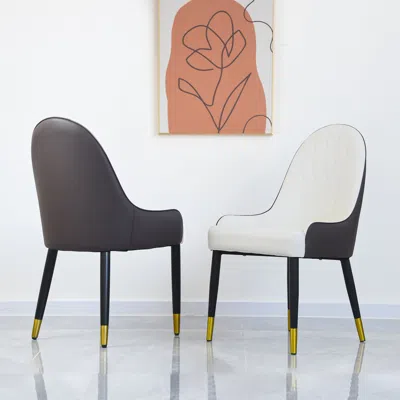 Streamdale Furniture Streamdale Pu Sponge Dining Chairs