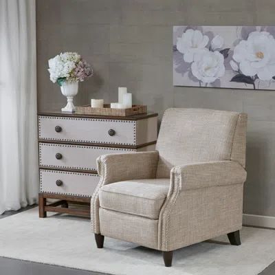 Streamdale Furniture Streamdale Push Back Recliner In Neutral