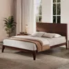 Streamdale Furniture Streamdale Queen Bamboo Platform Bed - Chocolate In Brown