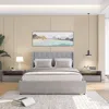 Streamdale Furniture Streamdale Queen Bed Frame With Storage And Wingback Headboard