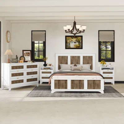 Streamdale Furniture Streamdale Queen Farmhouse Bedroom Set With Storage