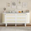 Streamdale Furniture Streamdale Queen Murphy Bed With Hidden Storage & Modern Woven Design